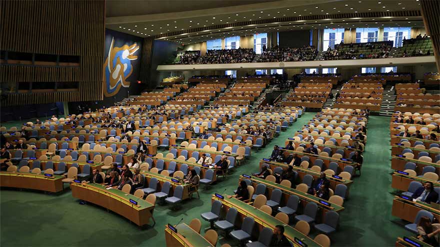 Scores of delegates walk out ahead of Netanyahu's speech at UN General Assembly