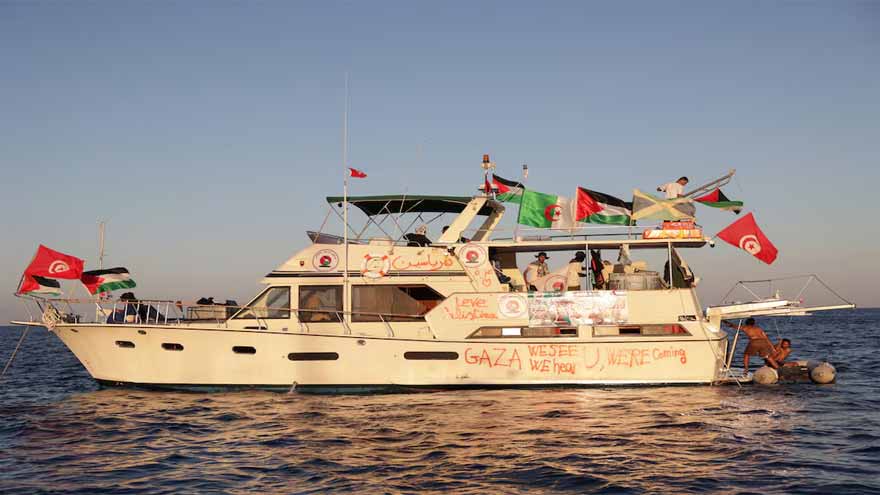 Gaza flotilla sails again; Italy's Tajani warns of danger