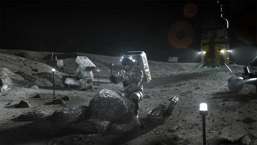 Secret treasure buried on Moon is 'precious' prize that could be 'profitable' for whoever digs it up
