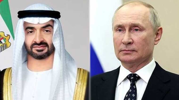 روسی و اماراتی صدور کا رابطہ، خطے کی صورتحال پر گہری تشویش کا اظہار