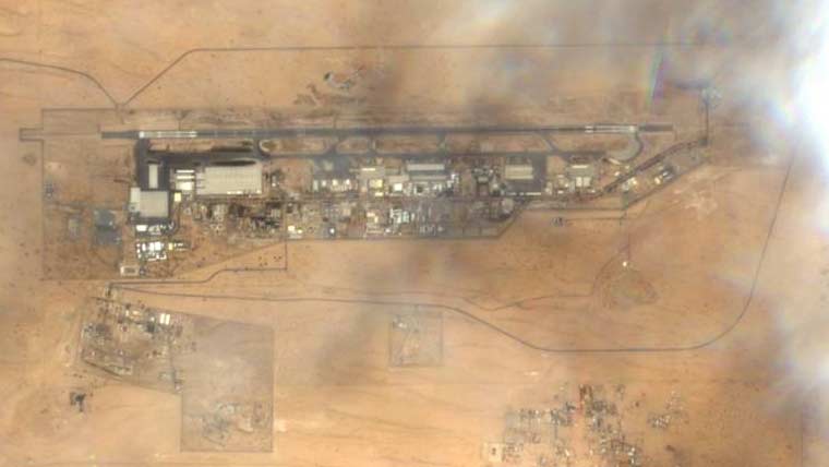 ایران کا یو اے ای میں منہاد بیس کے قریب خفیہ امریکی اڈے پر حملہ