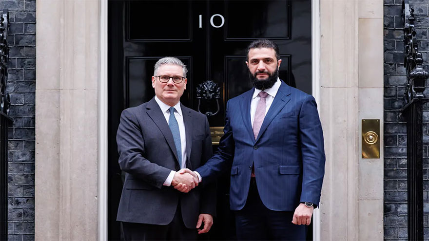 Syrian president meets King Charles, Starmer on London visit