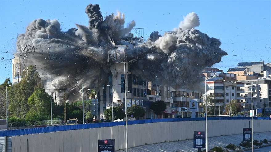 Strikes hit Lebanon as Israel vows to occupy swathe of south after war