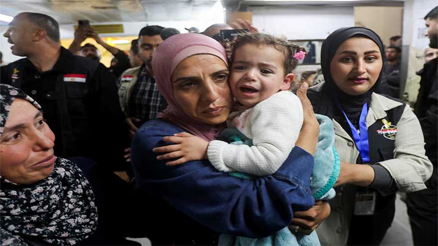 Babies evacuated from Gaza two years ago returned to their overjoyed parents