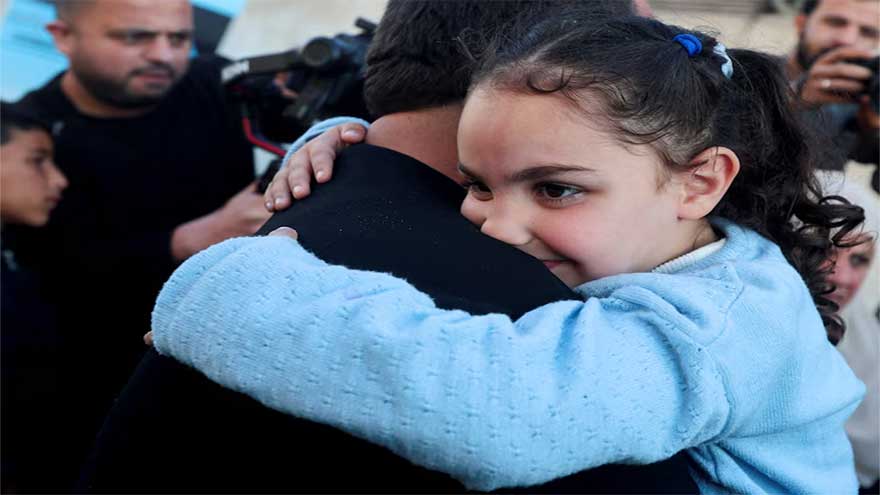 Babies evacuated from Gaza two years ago returned to their overjoyed parents