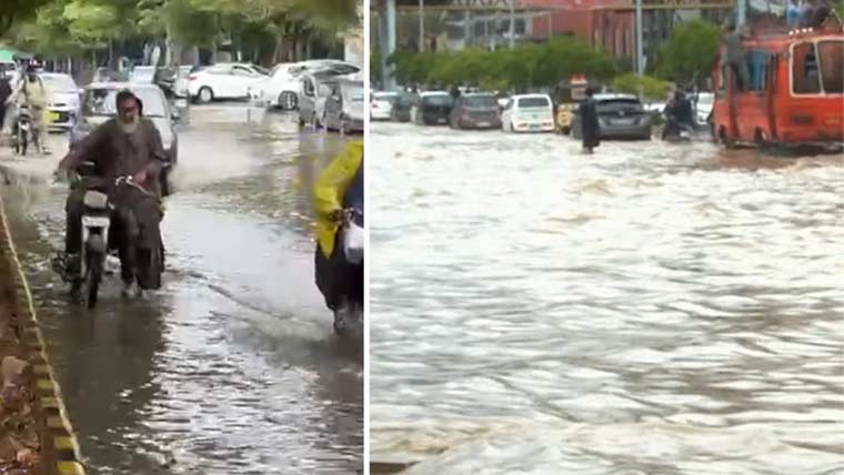 کراچی ڈوب گیا، ترقیاتی کاموں کے غبارے سے ہوا نکل گئی: ایم کیو ایم