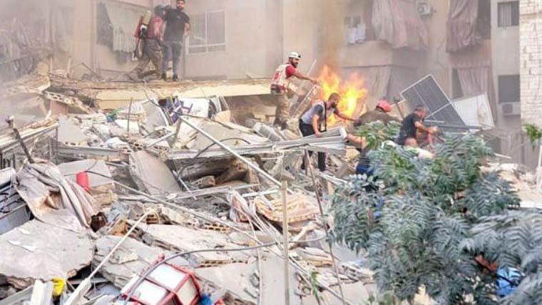 اسرائیلی فضائی حملہ، مشرقی لبنان کے علاقے صحر اور مشغره کو ملانے والا پل تباہ