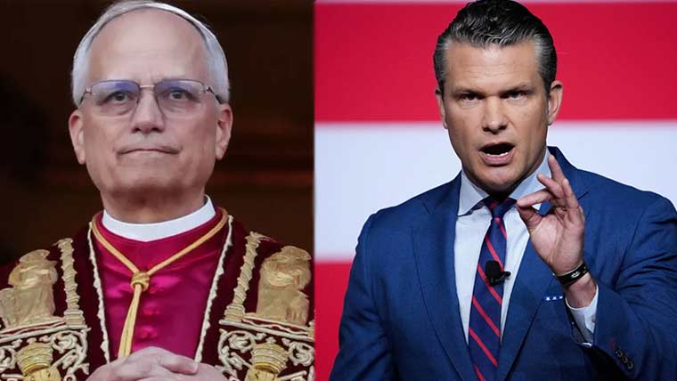 پوپ لیو کا حضرت عیسیٰ سے متعلق امریکی وزیر جنگ کے بیان سے اختلاف