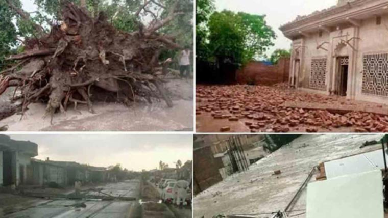 پنجاب: 24 گھنٹوں میں بارش اور آندھی سے حادثات میں 2 افراد جاں بحق، 18 زخمی