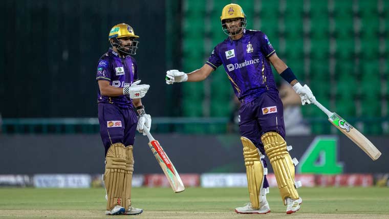 پی ایس ایل11: کوئٹہ گلیڈی ایٹرز کا ملتان سلطانز کو 167 رنز کا ہدف