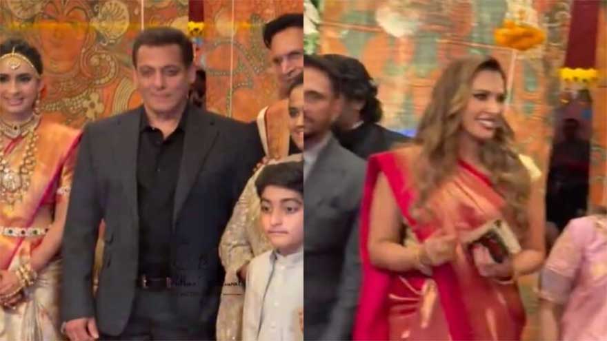 Salman Khan attends wedding with rumoured girlfriend