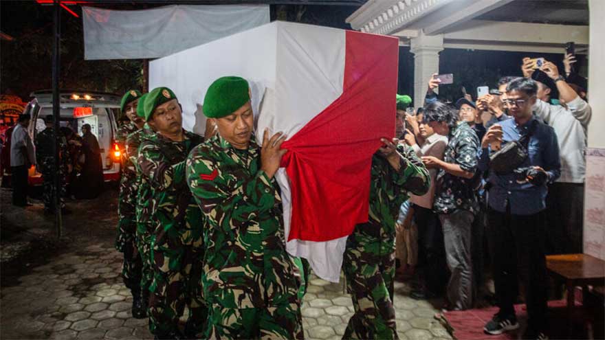 Indonesia lays to rest peacekeepers killed in Lebanon