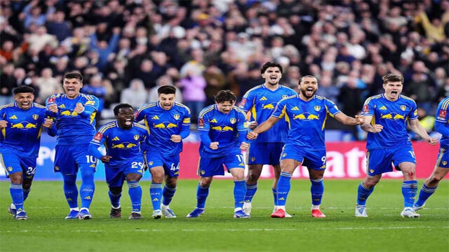 Leeds beat West Ham in shoot-out to reach FA Cup semis for first time in 39 years