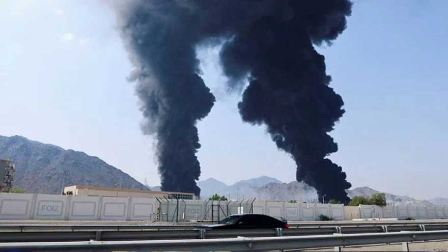 Missile strike hits telecom facility in Sharjah, two Pakistanis injured