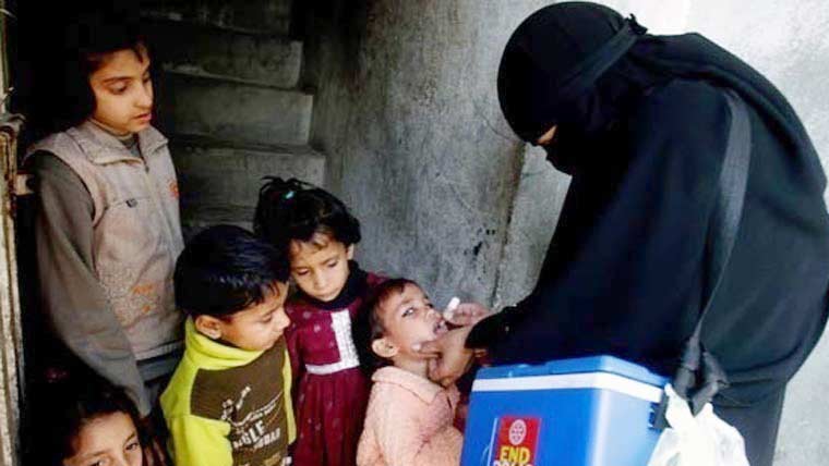 پولیو کیخلاف دوسری قومی مہم 13 اپریل سے شروع ہو گی