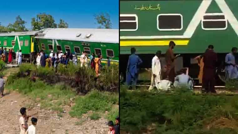 کراچی سے لاہور جانے والی شالیمار ایکسپریس حادثے کا شکار ہوگئی