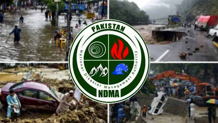  ملک بھر میں 20روز میں بارشوں سے 96افراد جاں بحق، 192زخمی ہوئے: این ڈٰی ایم اے