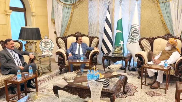 ن لیگی رہنماؤں کی فضل الرحمان سے ملاقات، ملکی سیاست پر گفتگو