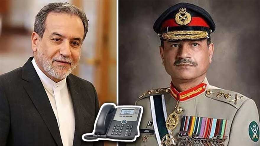 Iranian foreign minister calls Field Marshal Asim Munir, praises Pakistan's role in regional peace
