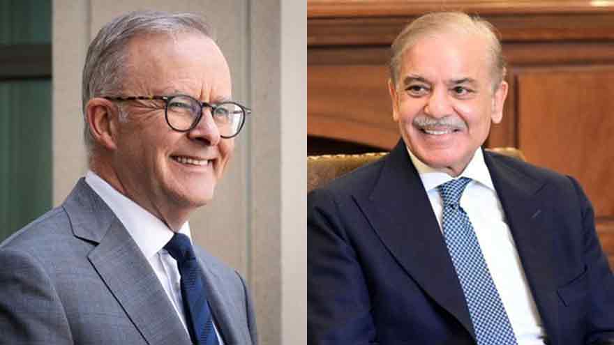 PM Shehbaz thanks Australian counterpart for endorsing Pakistan's peace efforts