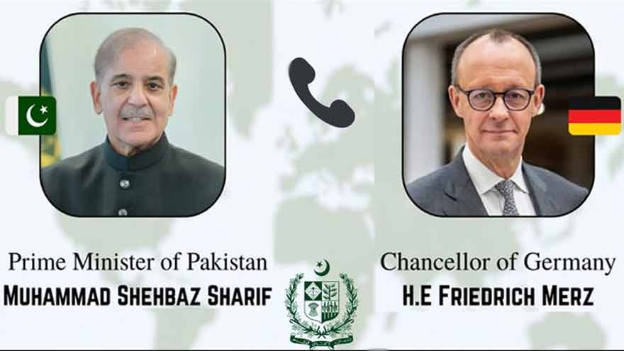 Germany backs Pakistan's role in Iran-US ceasefire, PM Shehbaz welcomes support