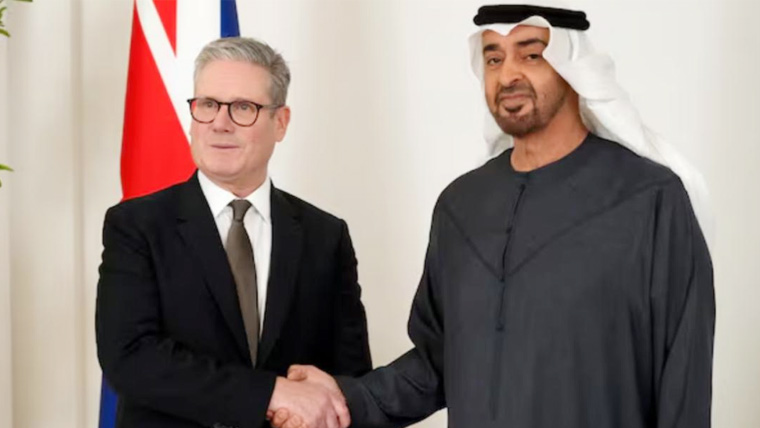 کیئر سٹارمر کا دورۂ ابو ظہبی، شیخ محمد بن زاید النہیان سے اہم ملاقات