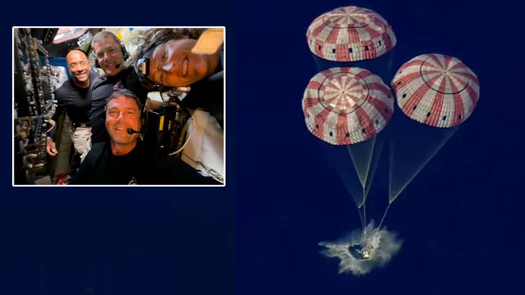 ناسا کا خلائی مشن آرٹیمس 2 چاند کا کامیاب چکر لگا کر زمین پر واپس آگیا