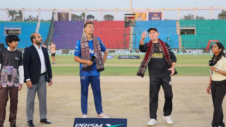 پی ایس ایل 11: کنگز مین کا اسلام آباد یونائیٹڈ کیخلاف ٹاس جیت کر فیلڈنگ کا فیصلہ