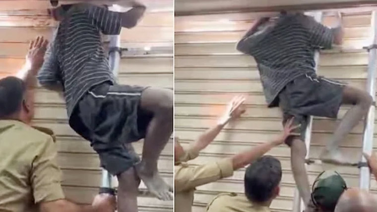 کلینک میں چوری کی کوشش ناکام، چور شٹر میں پھنس گیا