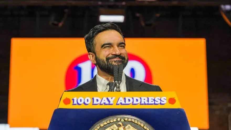 New York's Zohran Mamdani touts 'socialist' plans after 100 days in office