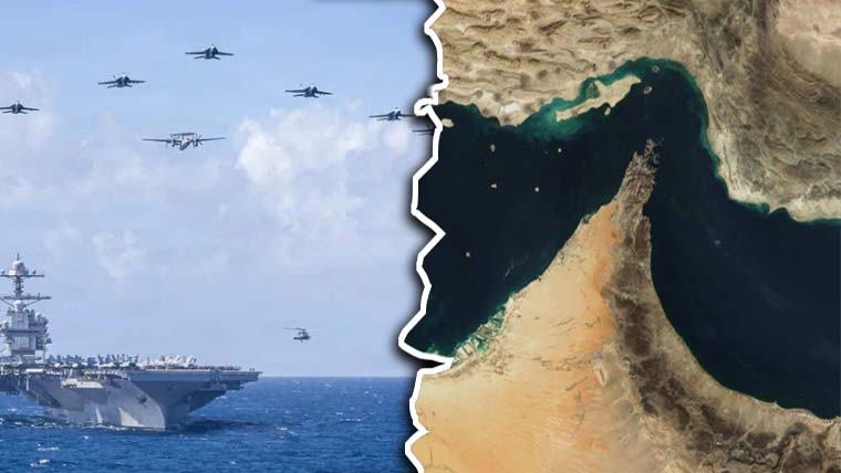 امریکی فوج نے آبنائے ہرمز کی ناکہ بندی شروع کر دی: عرب میڈیا