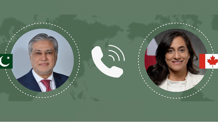 اسحاق ڈار کا کینیڈین ہم منصب سے رابطہ، امریکا ایران مذاکرات پر تبادلہ خیال