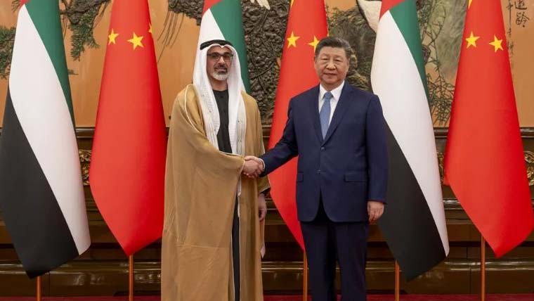 یو اے ای ولی عہد کی چینی صدر شی جن پنگ سے اہم ملاقات