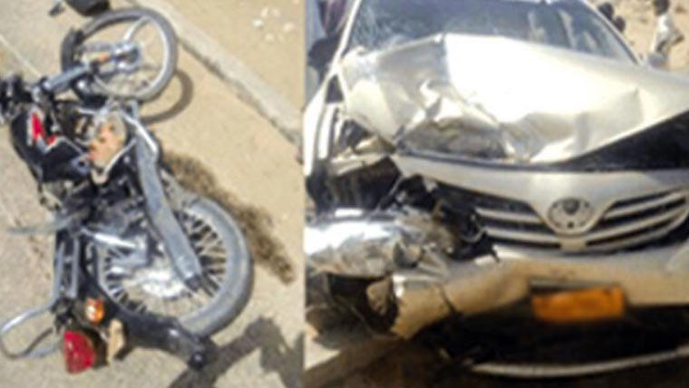 وہاڑی: کار اور موٹرسائیکل میں تصادم، ایک شخص جاں بحق، ساتھی زخمی