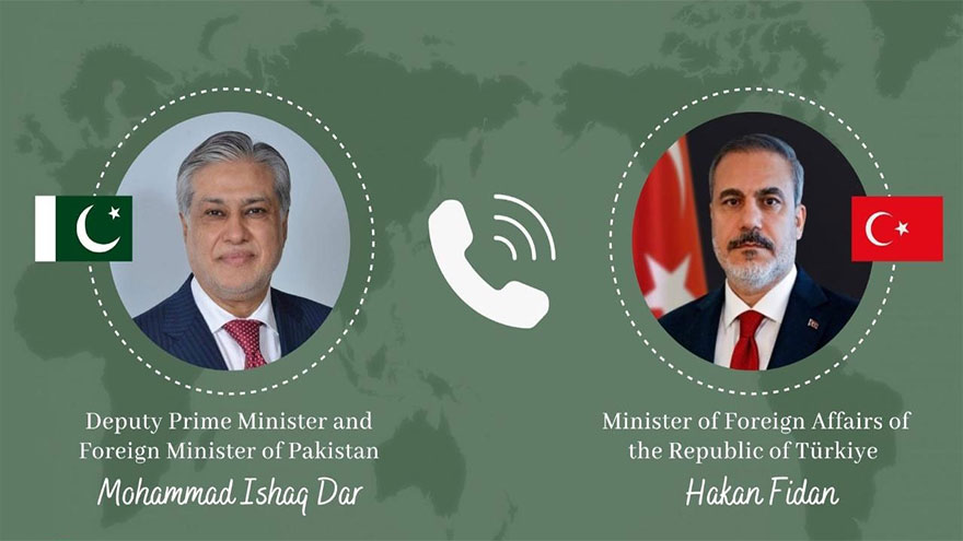 Ishaq Dar, Turkish FM discuss latest regional situation
