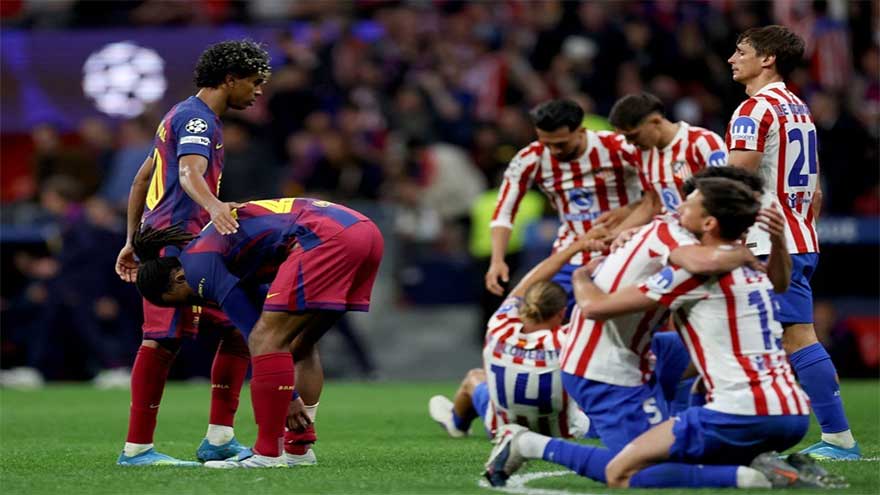 Atletico resist Barca comeback to reach Champions League semis