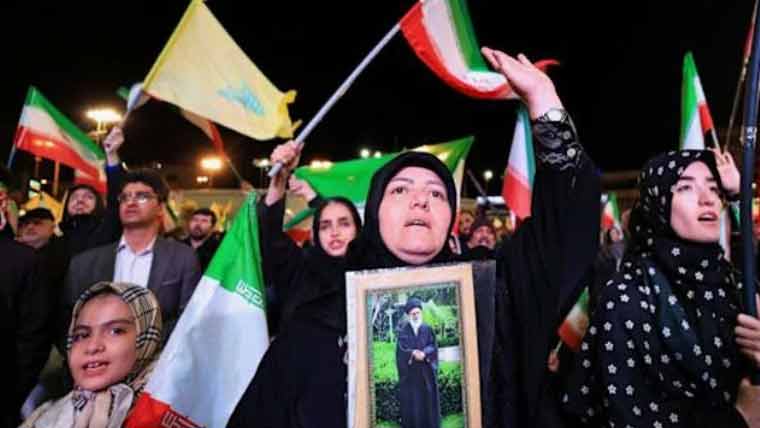 اسرائیل لبنان جنگ بندی پر تہران حزب اللہ کے حق میں نعروں سے گونج اٹھا