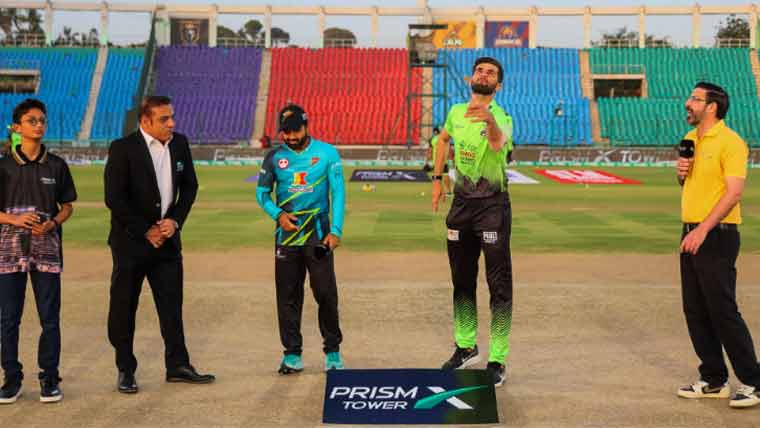 لاہور قلندرز کا راولپنڈیز کے خلاف ٹاس جیت کر پہلے بیٹنگ کرنے کا فیصلہ