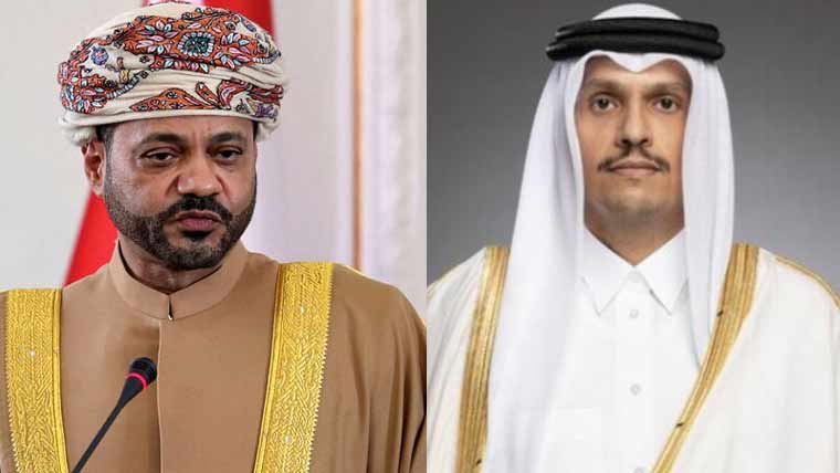 قطری وزیراعظم اور عمانی وزیر خارجہ کا رابطہ، مشرق وسطیٰ کی صورتحال پر تبادلہ خیال