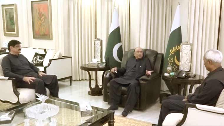 صدر مملکت آصف زرداری سے وزیراعلیٰ و گورنر سندھ کی ملاقات، ترقیاتی منصوبوں پر تبادلہ خیال