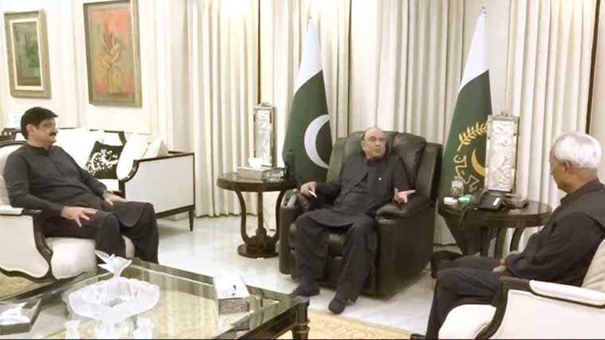 President Zardari meets Sindh leadership to discuss governance and development