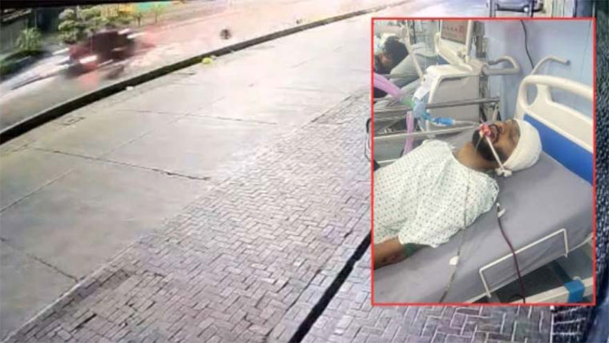 Racing cars run over, injures motorcyclist in Lahore's Defence area