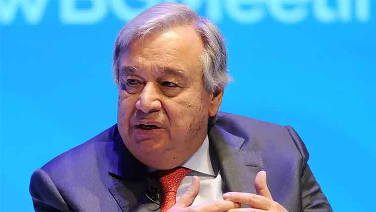 انتونیو گوتریس کا لبنان میں امن دستے کے اہلکار کی ہلاکت پر گہرے دکھ اور افسوس کا اظہار