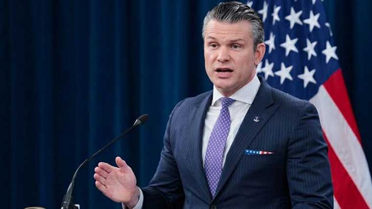 ایران کے پاس موقع ہے کہ وہ مذاکرات کی میز پر دانشمندی سے فیصلہ کرے: امریکی وزیر جنگ