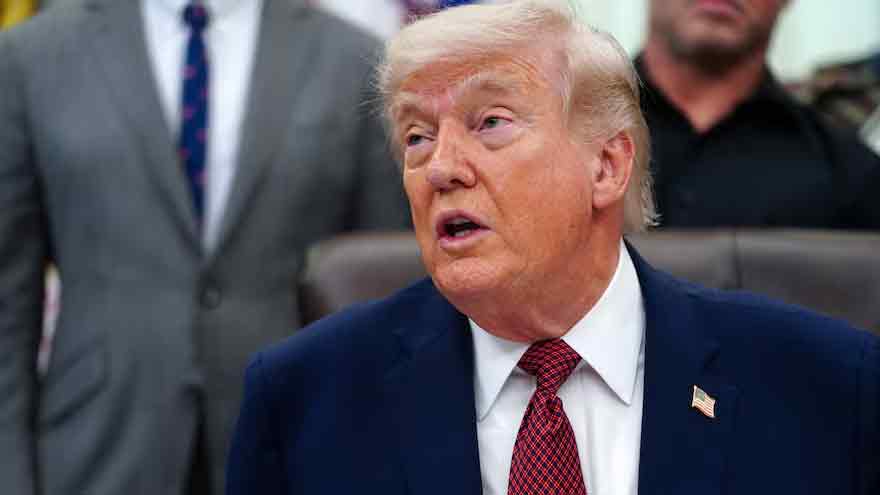 Americans blame Trump for gas price surge in midterm election year, poll finds