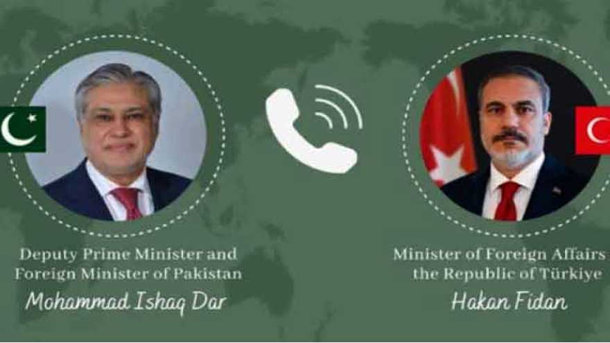 Ishaq Dar holds phone call with Hakan Fidan on regional peace efforts