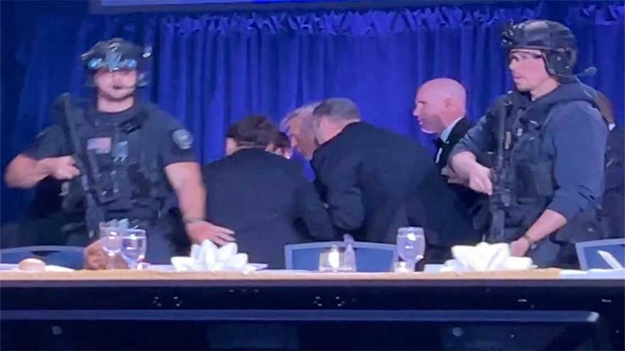 Trump safe after shooting at White House correspondents dinner  suspect in custody
