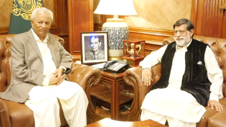 گورنر سندھ نہال ہاشمی سے میاں محمد سومرو کی ملاقات، اہم امور پر گفتگو