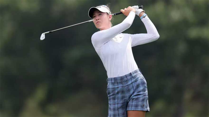 Korda's lead shrinks to five at LPGA Chevron