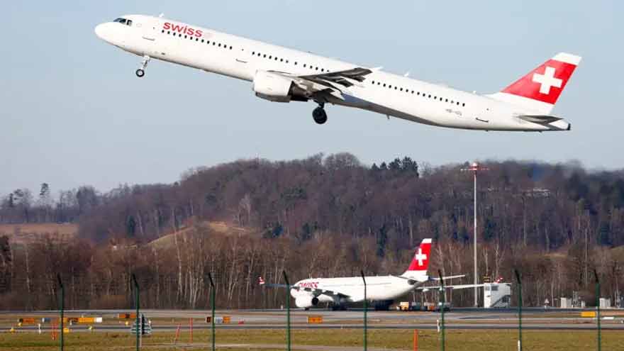 Swiss International says 5 injured after flight aborts takeoff in New Delhi